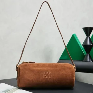 Miu Miu Cylindrical Suede Shoulder Bag image 1