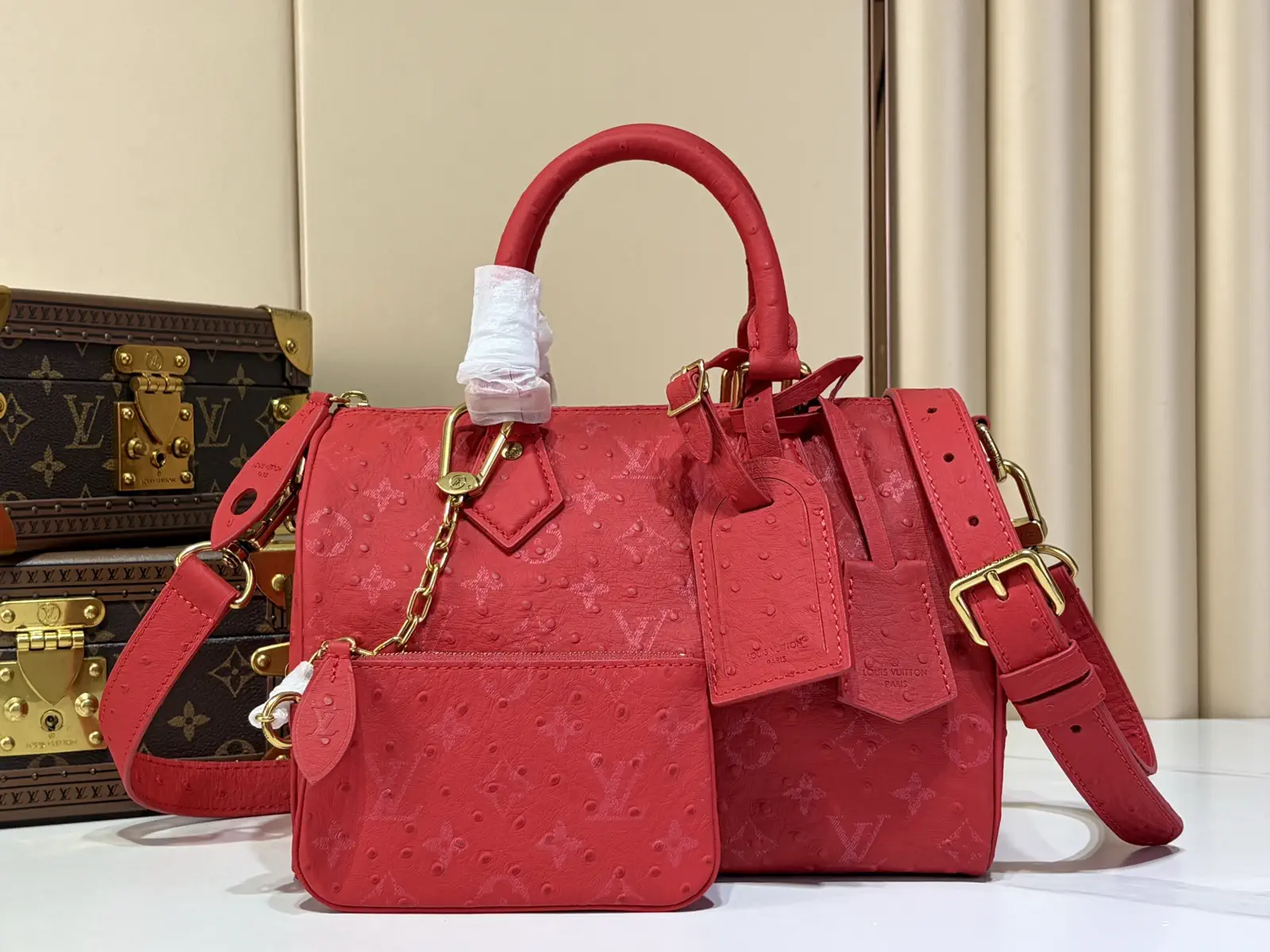 Louis Vuitton Speedy P9 Bandoulière 25 Monogram Leather Top Handle Bag image 1