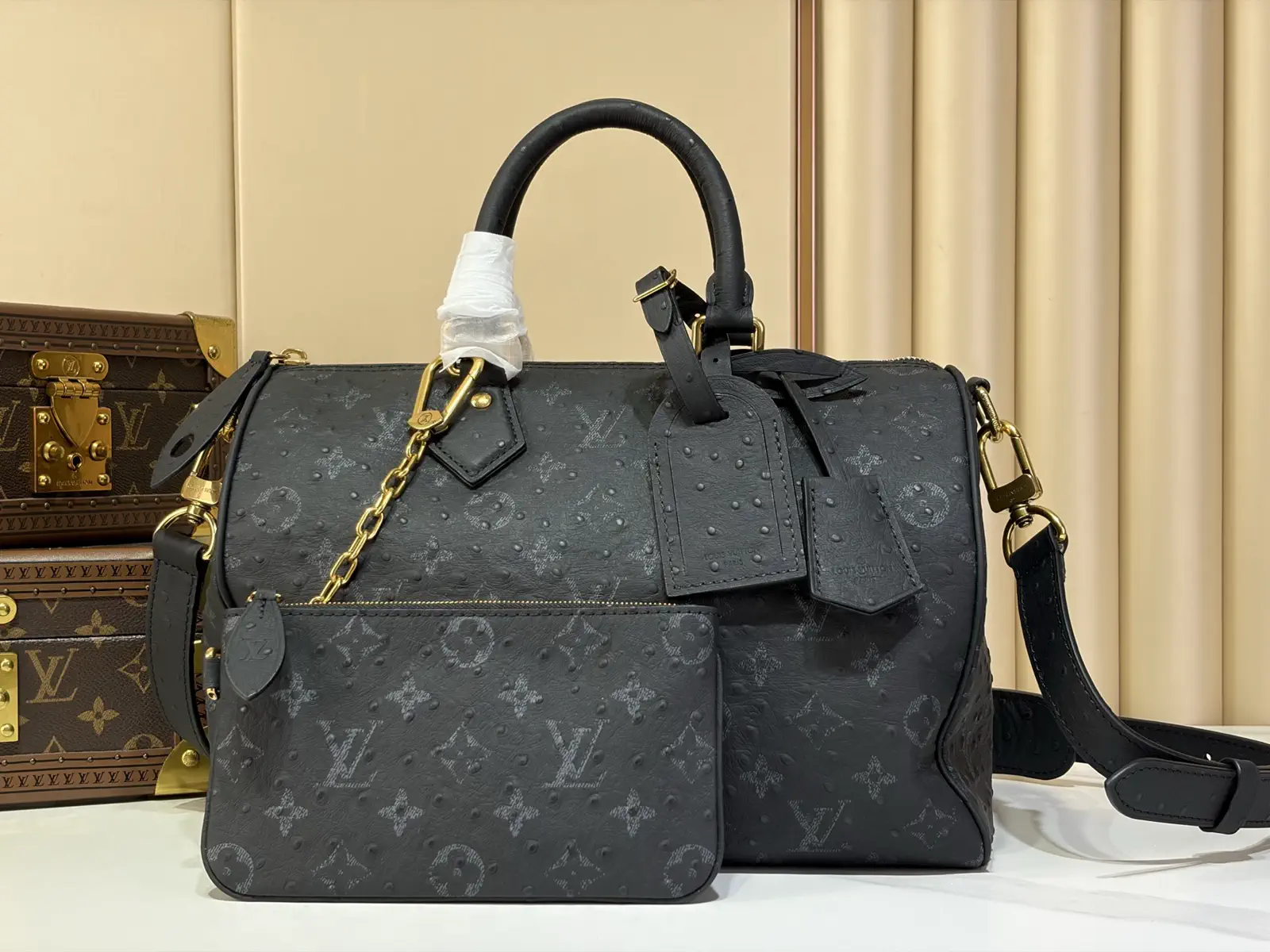 Louis Vuitton Speedy P9 Bandoulière 30 Monogram Leather Top Handle Bag image 1
