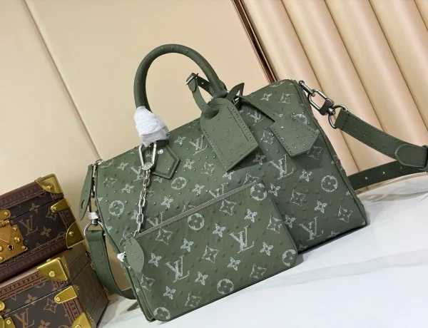Louis Vuitton Green Monogram Leather Speedy P9 Bandoulière 30 Top Handle Bag image 1