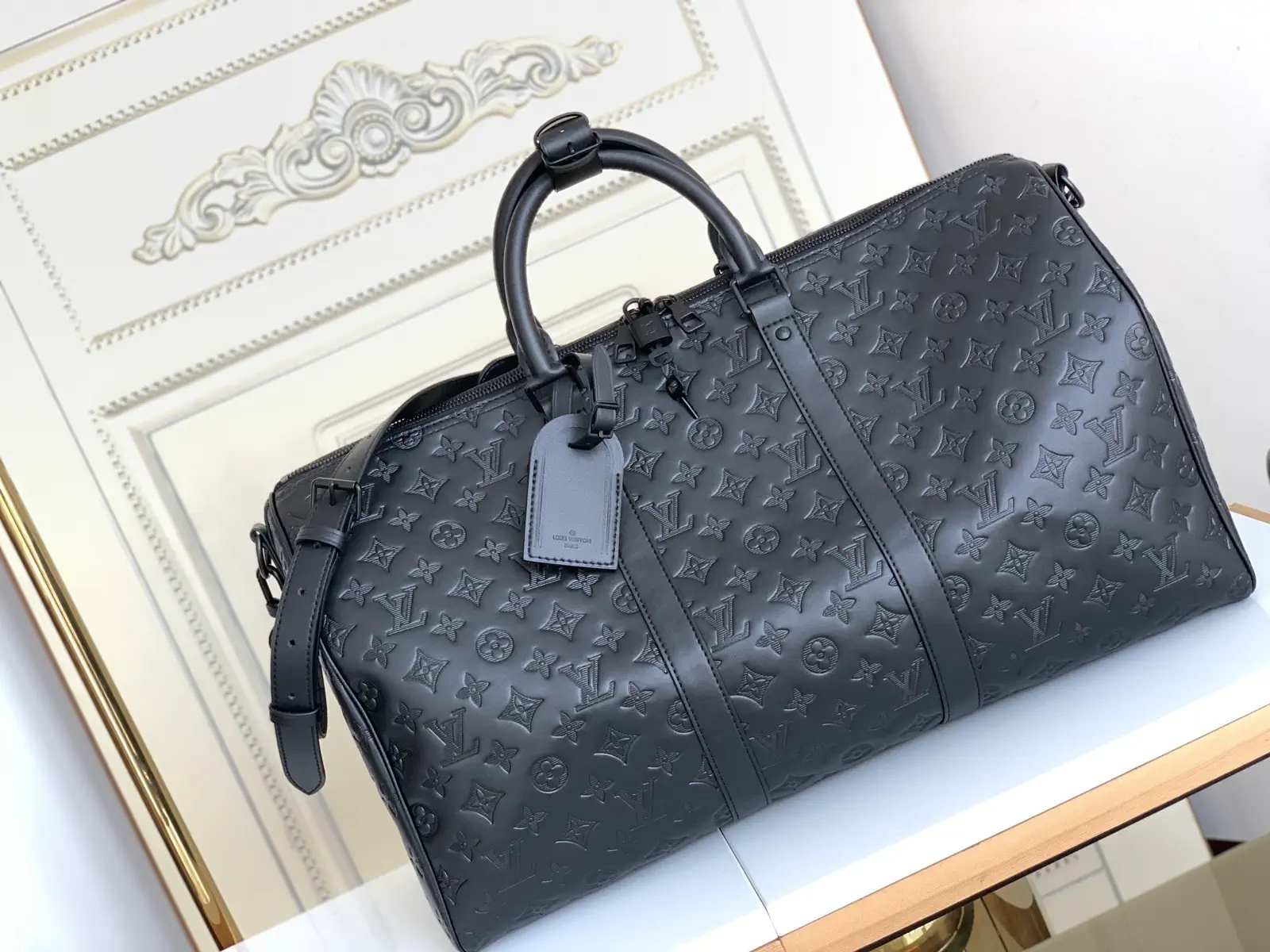 Louis Vuitton Monogram Embossed Duffle Bag image 1