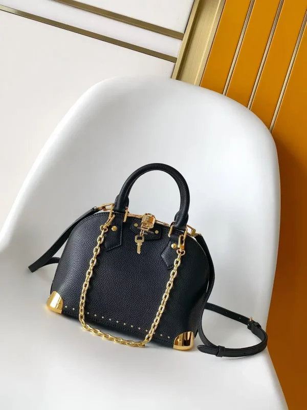 Louis Vuitton Black Alma BB Top Handle Bag image 1