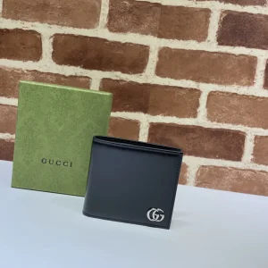 Gucci Black Bifold Wallet with GG Logo image 1