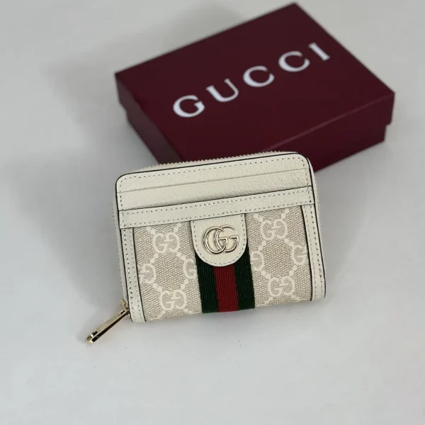Gucci Monogram Zip Card Holder image 1