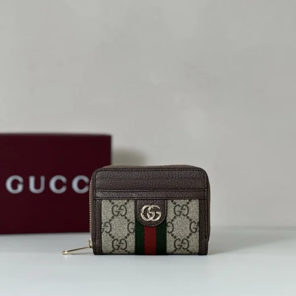 Gucci Monogram Zip Around Card Holder image 1