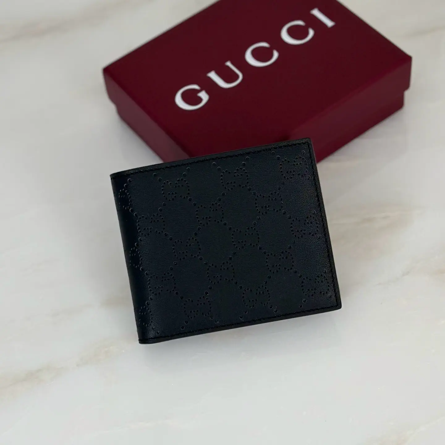 Gucci Perforated Monogram Bifold Wallet image 1