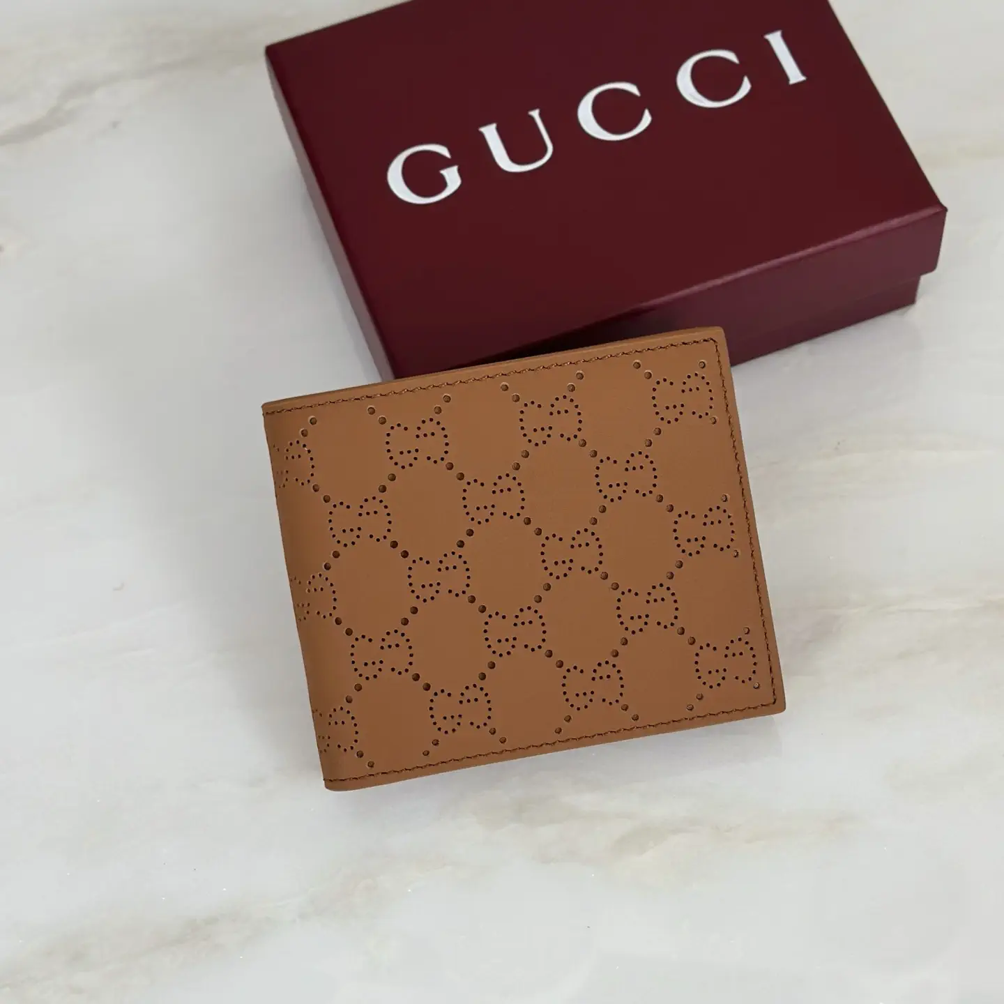 Gucci Perforated Monogram Bifold Wallet image 1