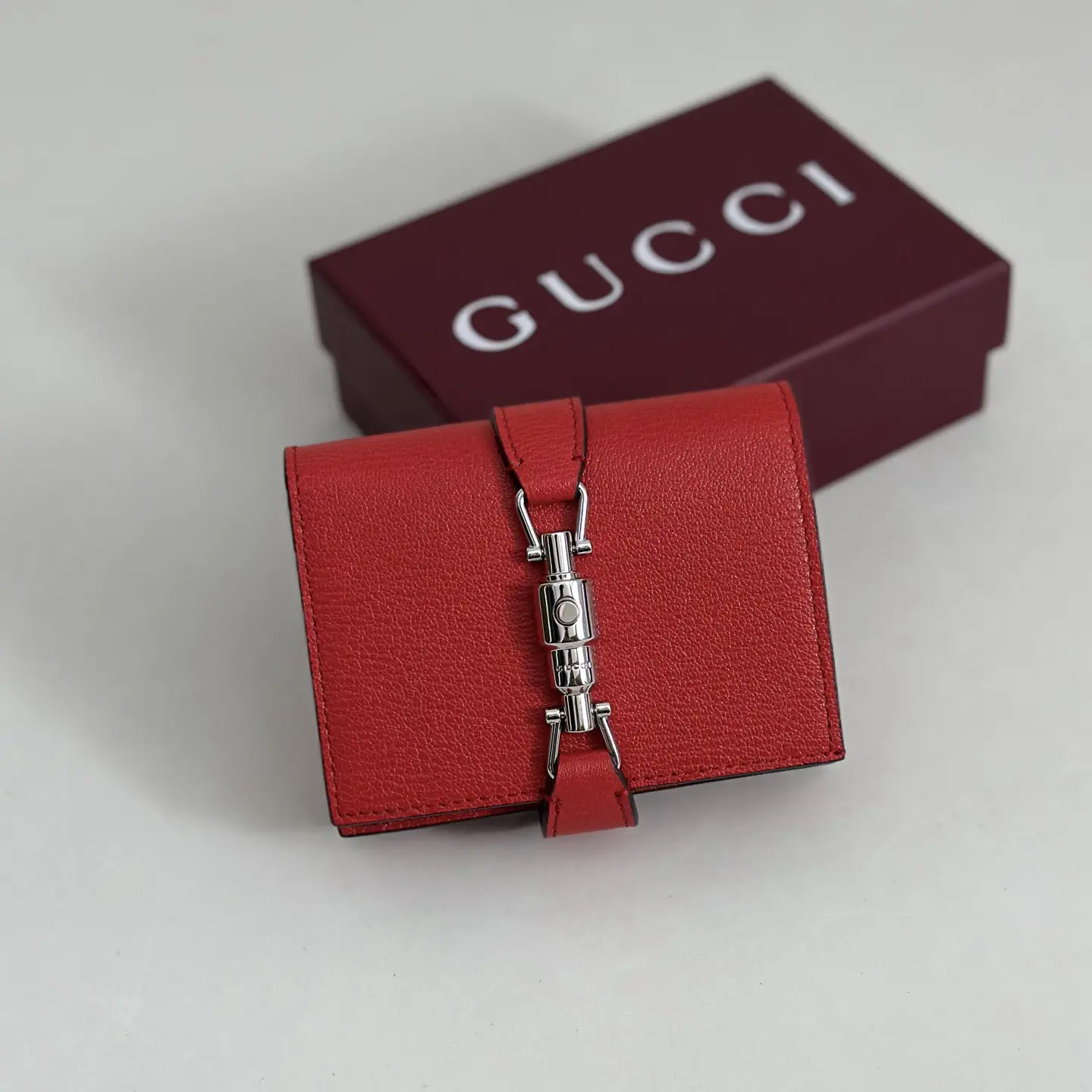 Gucci Red Compact Wallet image 1