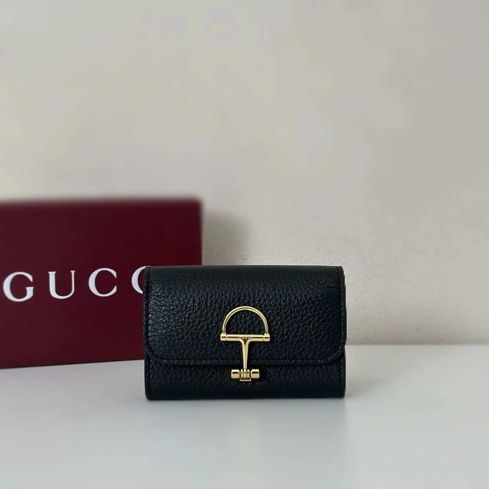 Gucci Black Leather Card Holder image 1