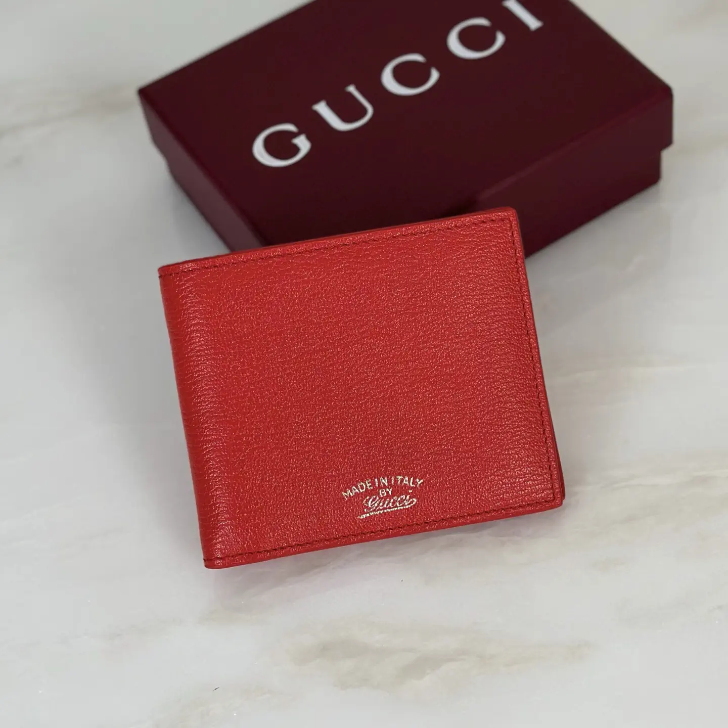 Gucci Red Bifold Wallet image 1