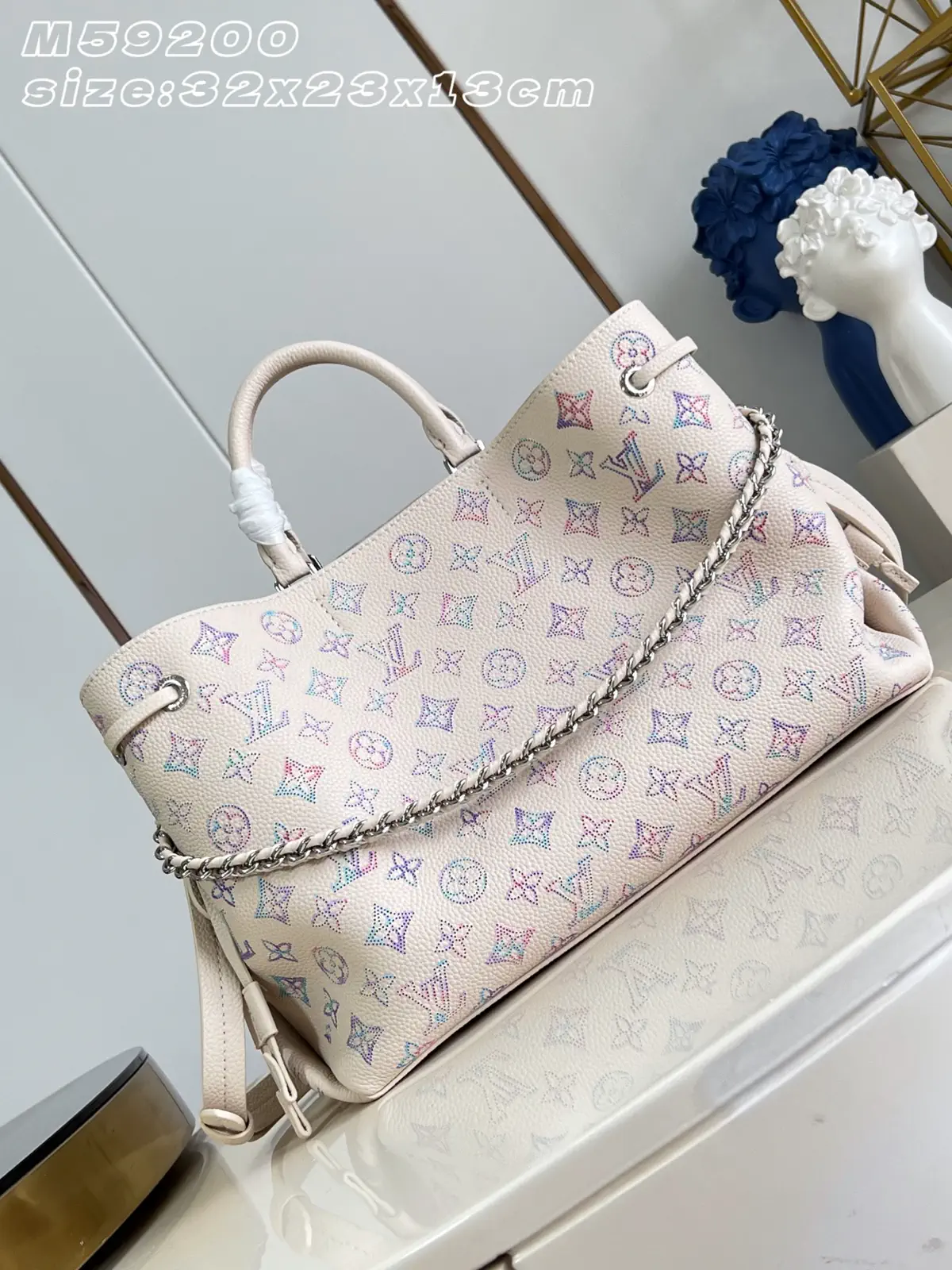 Louis Vuitton Bella Tote Bag with Perforated Monogram Pattern image 1