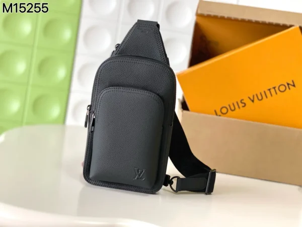 Louis Vuitton Black Leather Avenue Sling Bag PM image 1