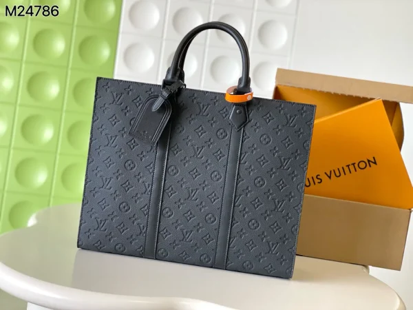 Louis Vuitton Sac Plat 24H Monogram Embossed Tote Bag image 1
