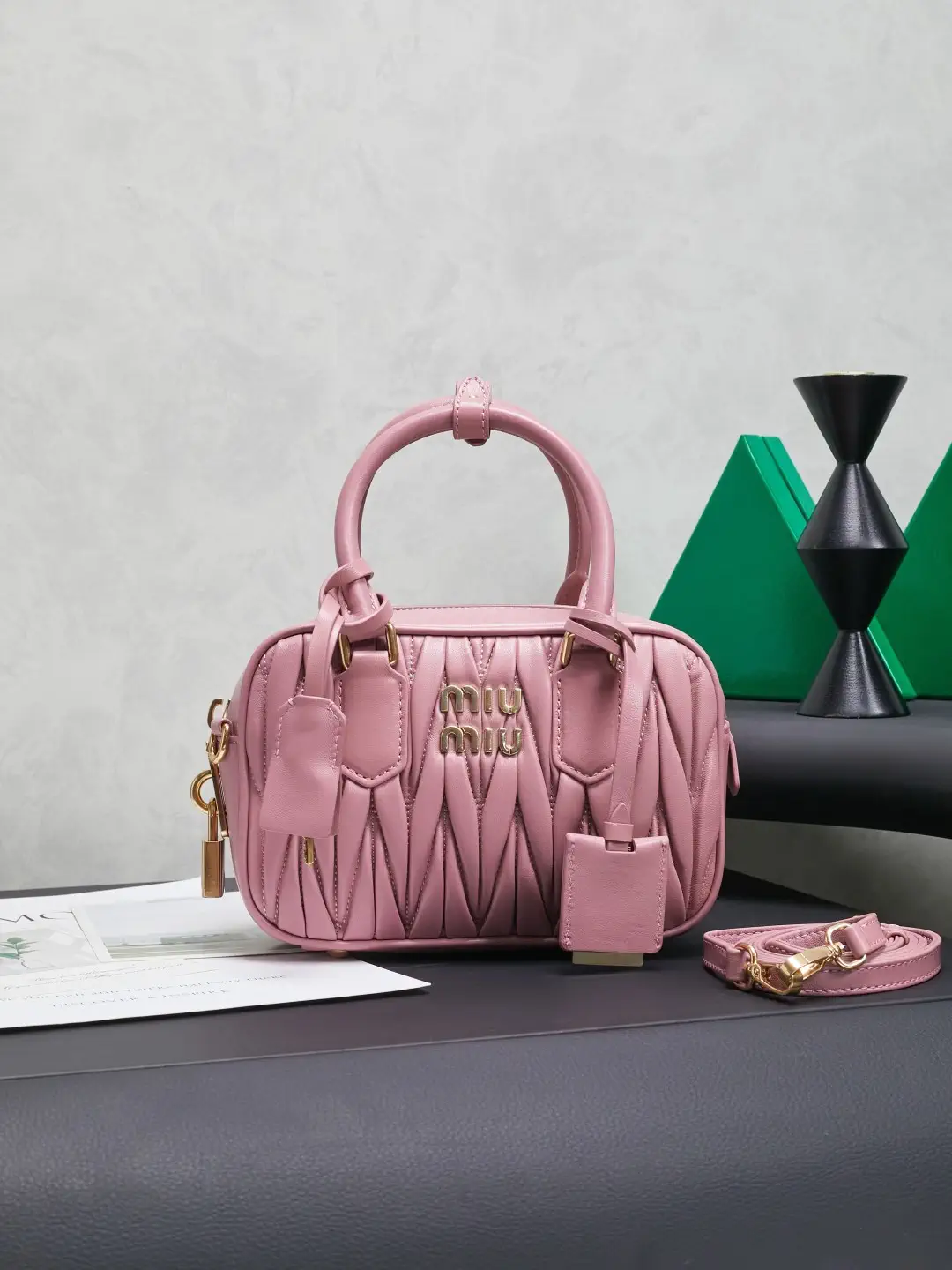 Miu Miu Quilted Top Handle Bag image 1