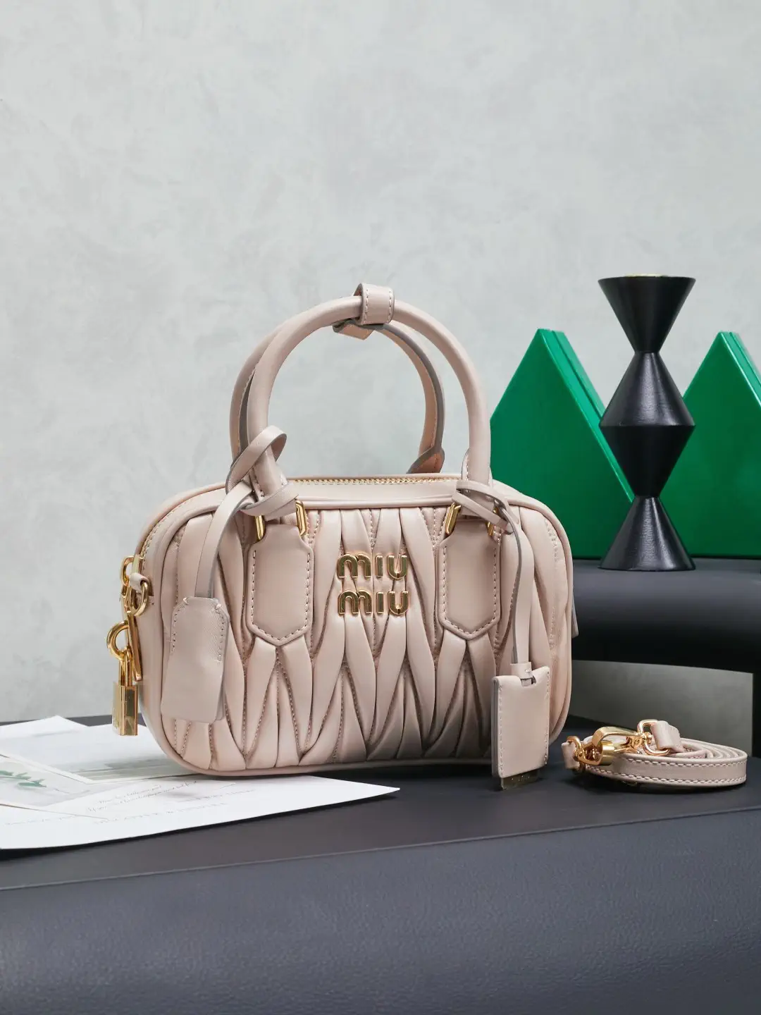 Miu Miu Quilted Top Handle Bag image 1