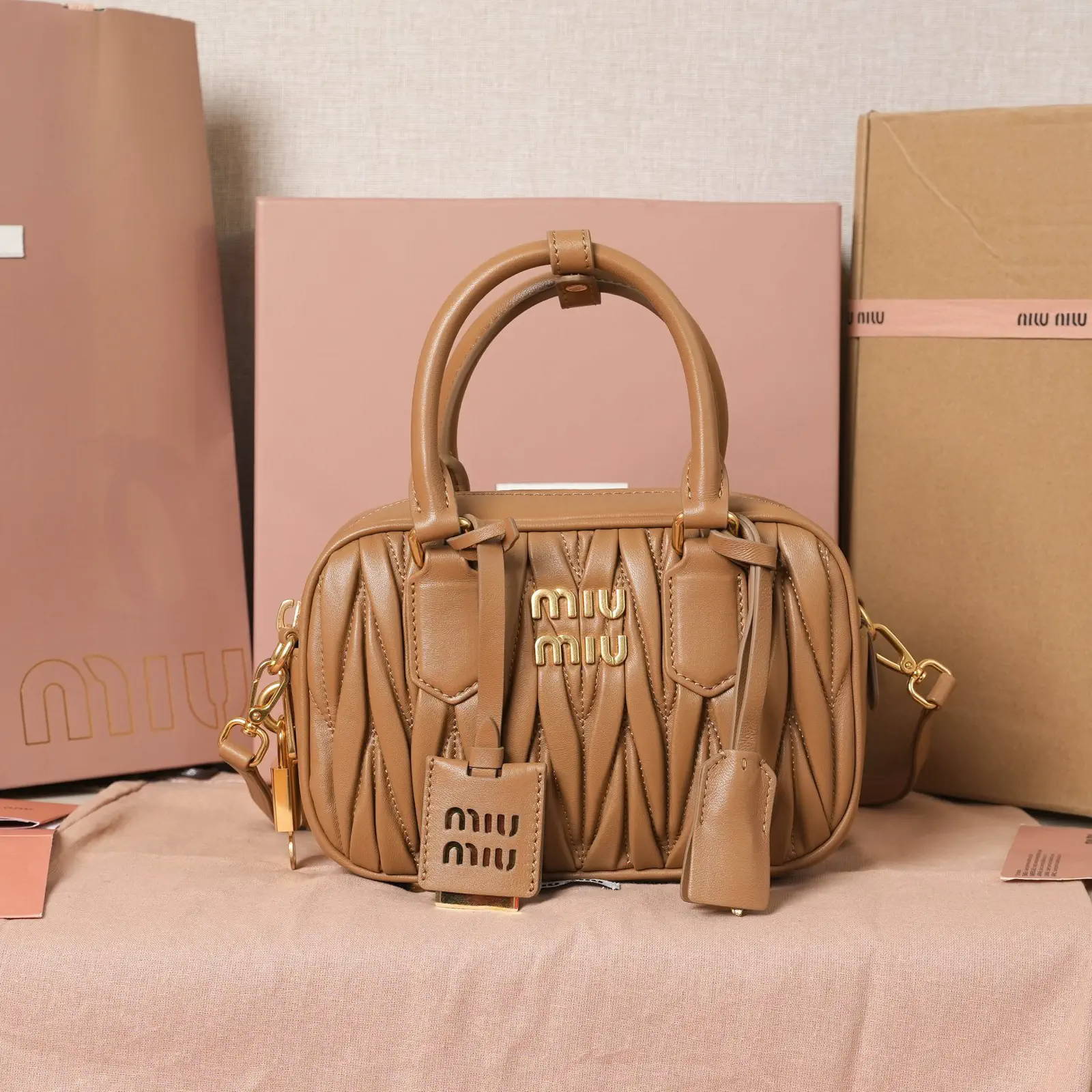 Miu Miu Quilted Top Handle Bag image 1