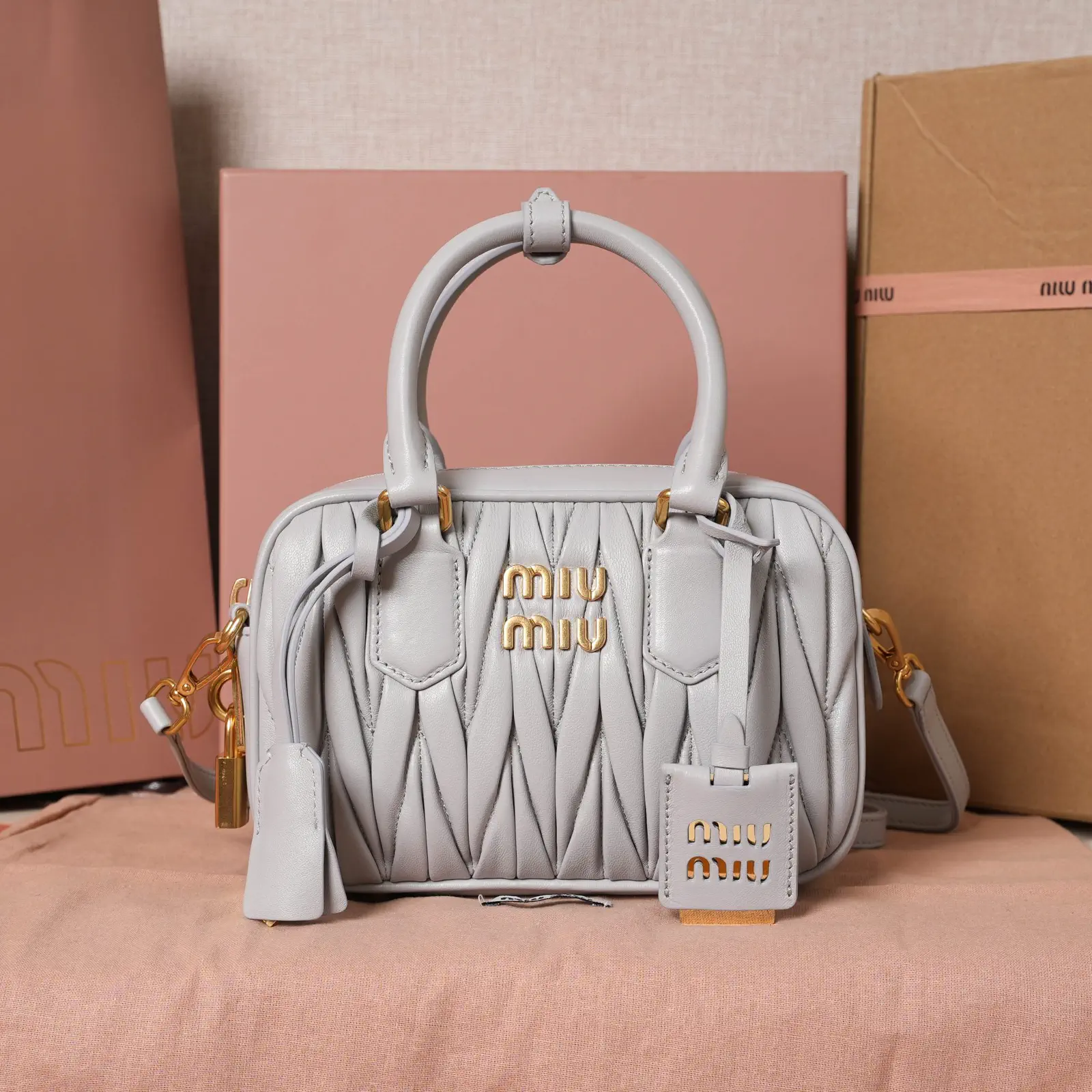 Miu Miu Quilted Top Handle Bag image 1