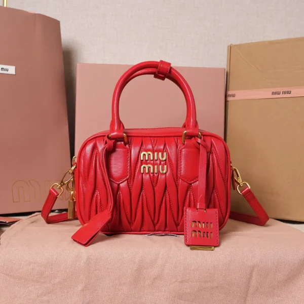 Miu Miu Quilted Leather Top Handle Bag image 1