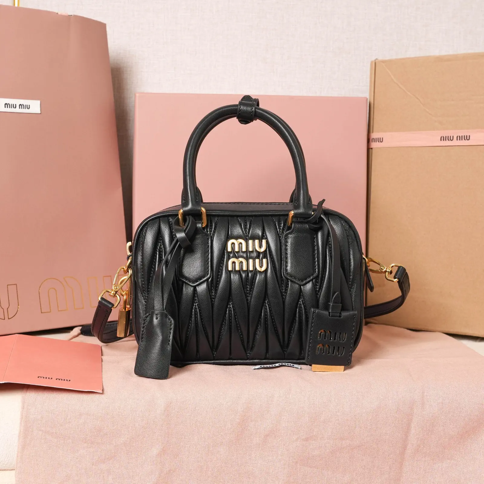 Miu Miu Quilted Top Handle Bag image 1