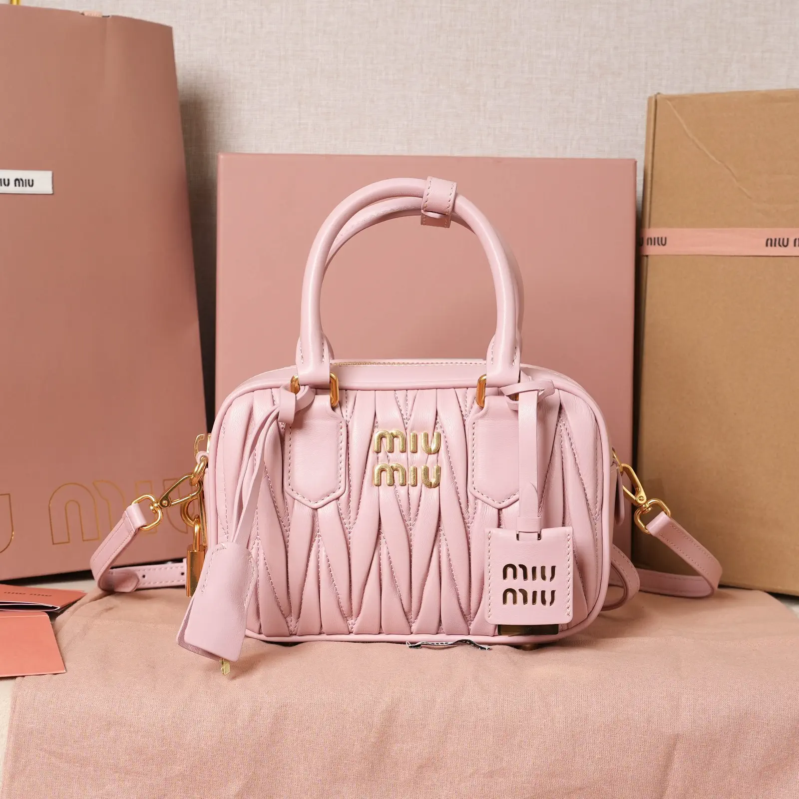 Miu Miu Quilted Top Handle Bag image 1