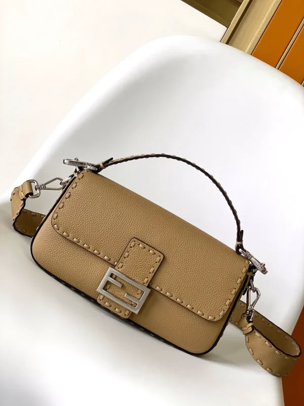 FENDI Beige Baguette Shoulder Bag image 1