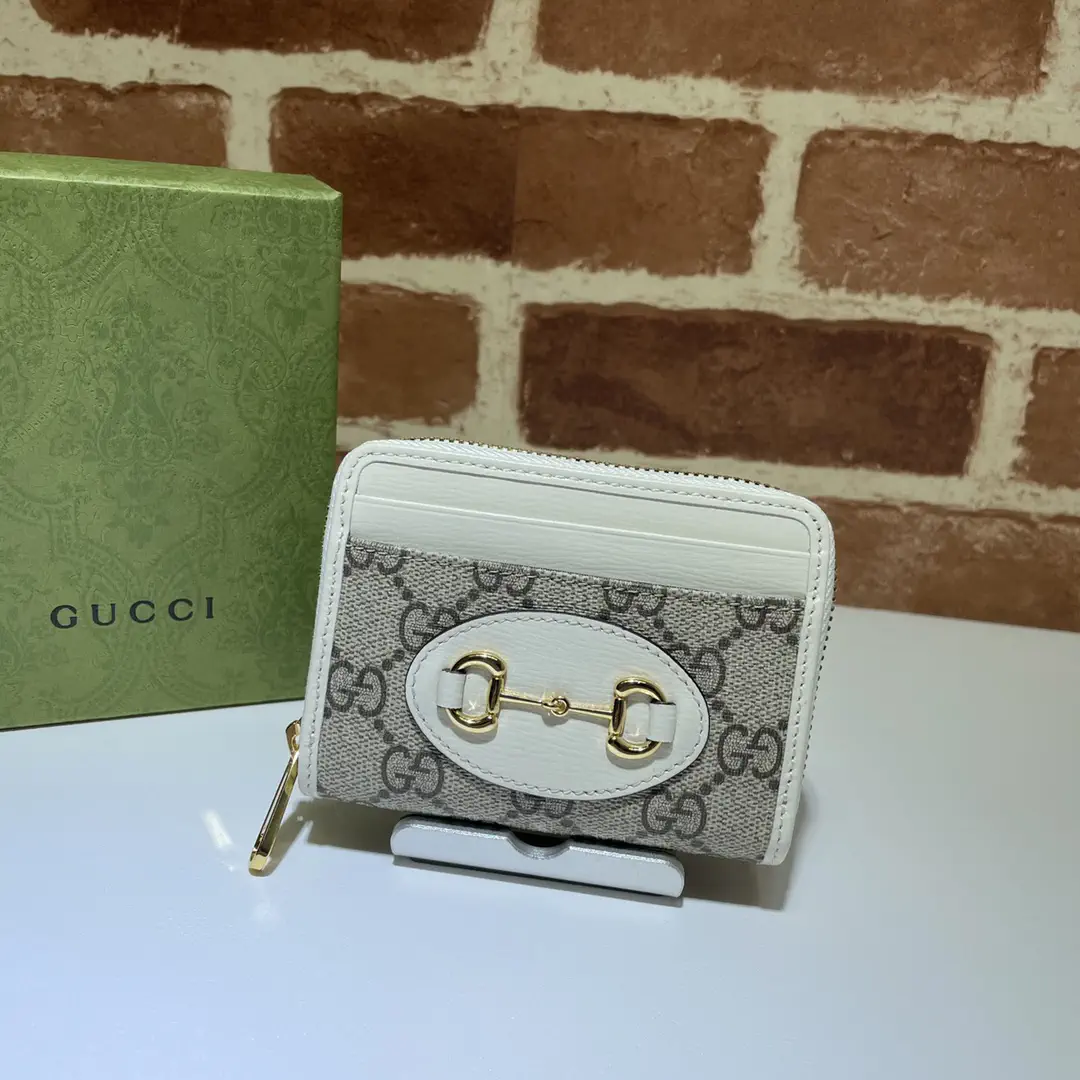 Gucci Horsebit Monogram Zip Wallet image 1