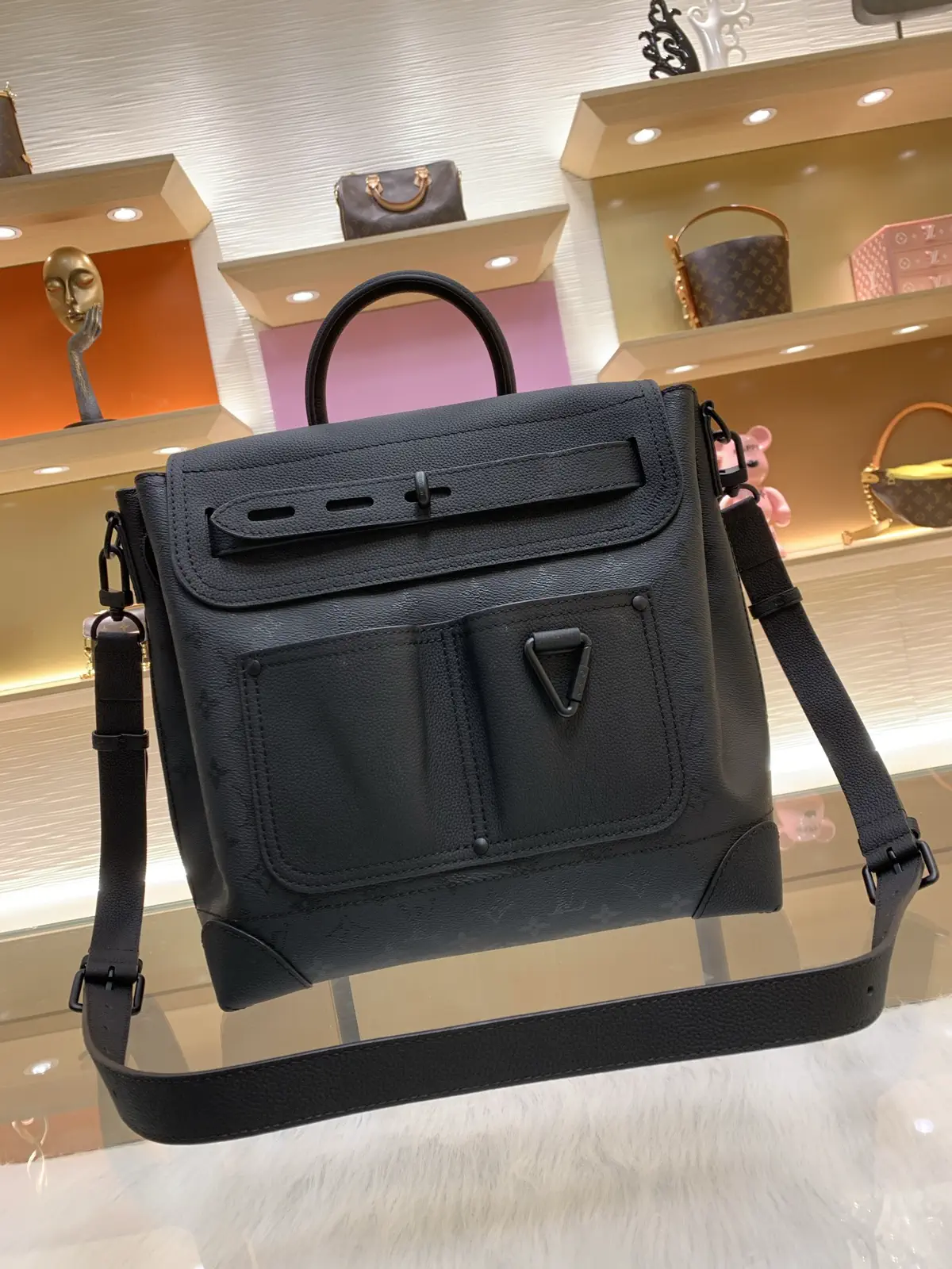 Louis Vuitton Steamer 30 Monogram Midnight Top Handle Bag image 1