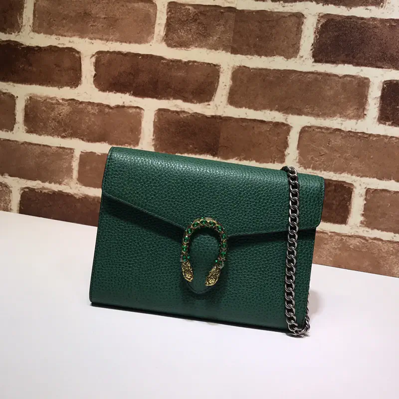 Gucci Green Chain Shoulder Bag image 1