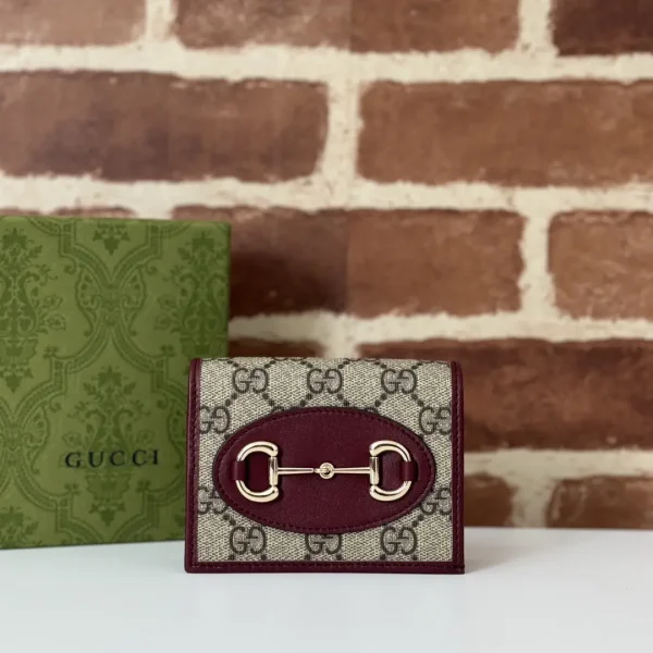 Gucci Monogram Horsebit Card Holder image 1