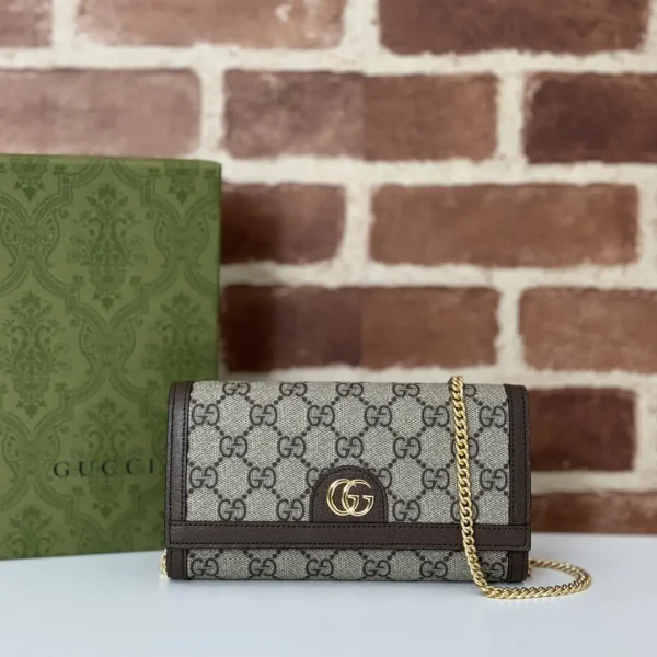 Gucci Monogram Chain Wallet image 1