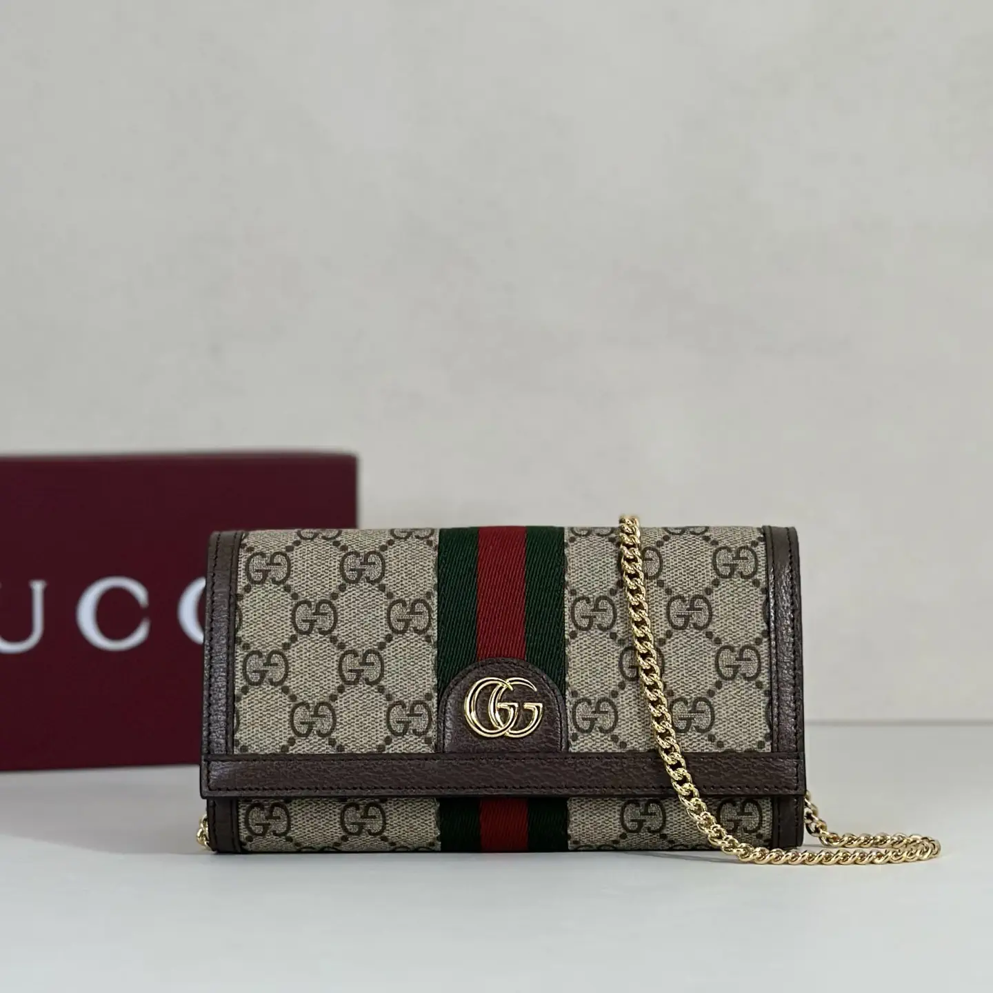 Gucci Monogram Chain Wallet image 1