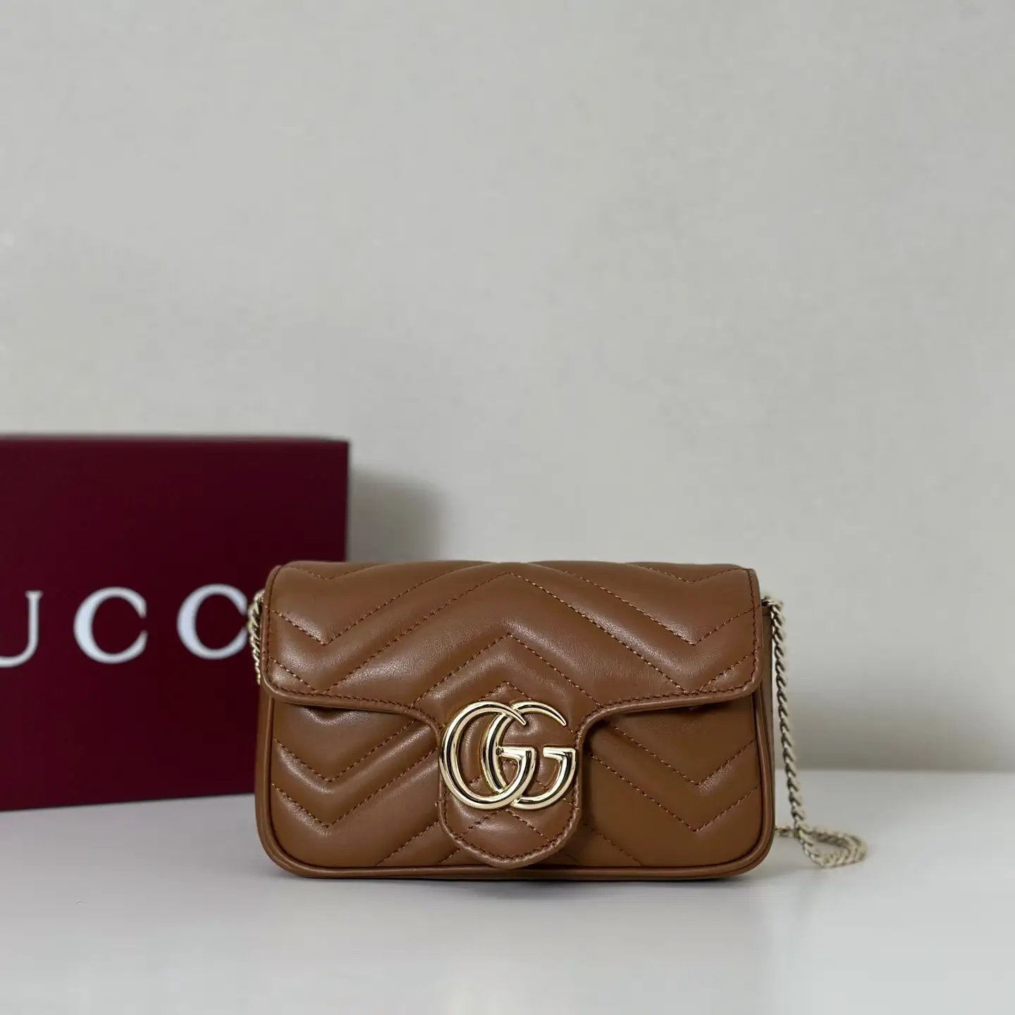 Gucci Quilted Chain Crossbody Bag image 1