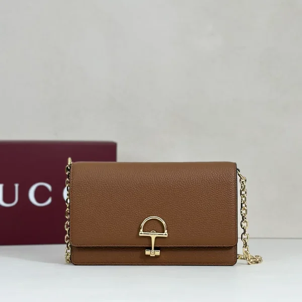 Gucci Brown Chain Crossbody Bag image 1