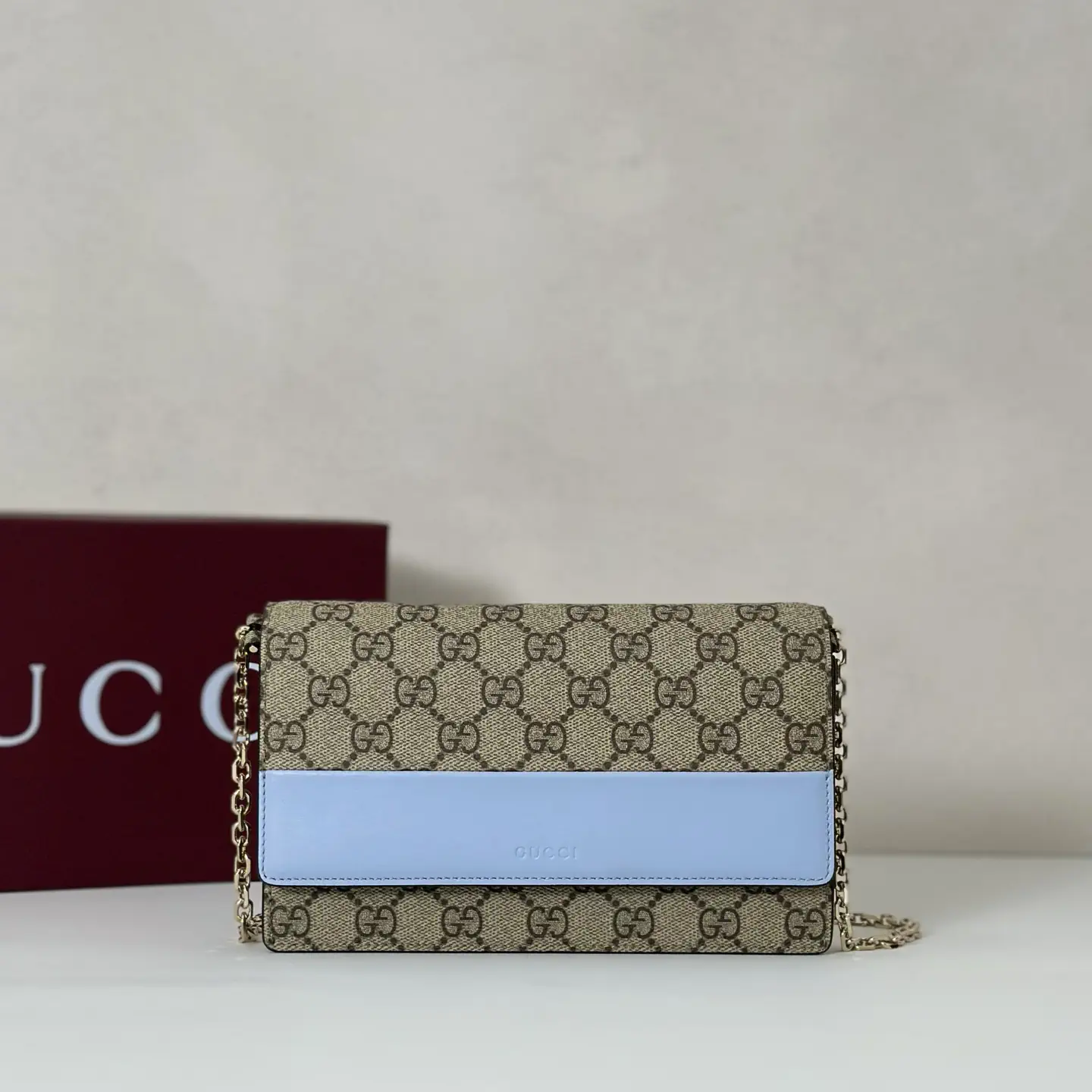 Gucci Monogram Chain Crossbody Bag image 1