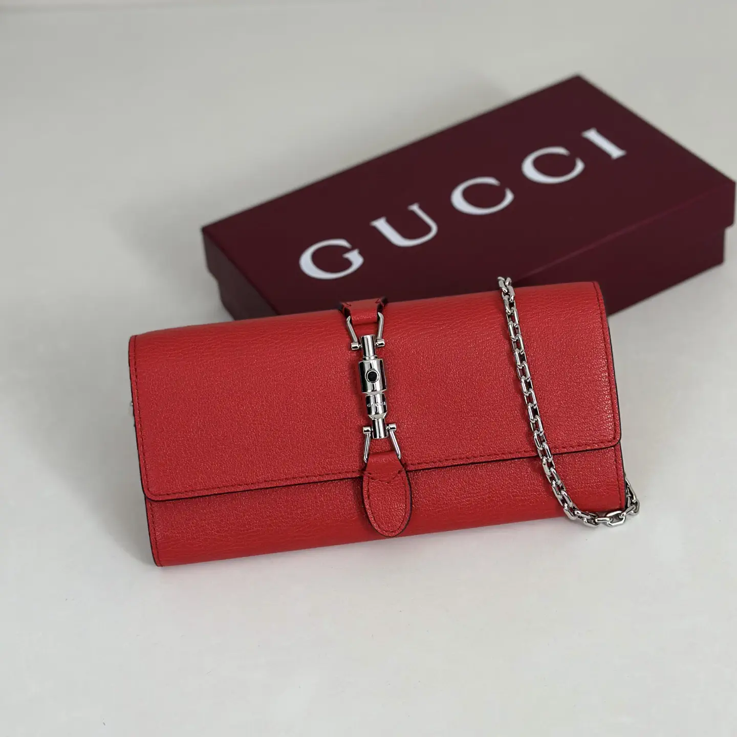 Gucci Red Chain Crossbody Bag image 1