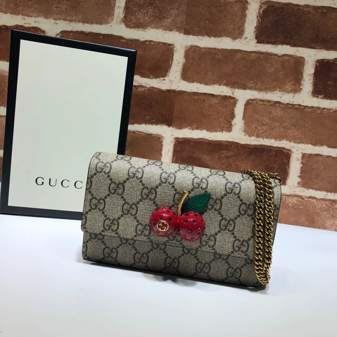 Gucci Monogram Cherry Chain Bag image 1