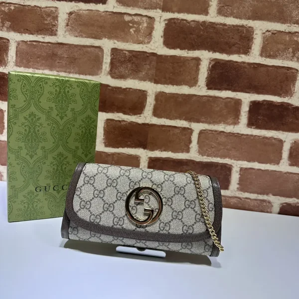 Gucci Monogram Chain Wallet image 1