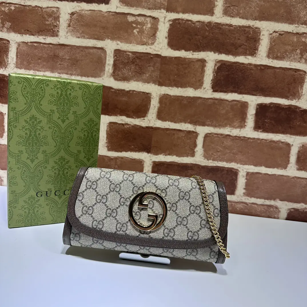 Gucci Monogram Chain Wallet image 1