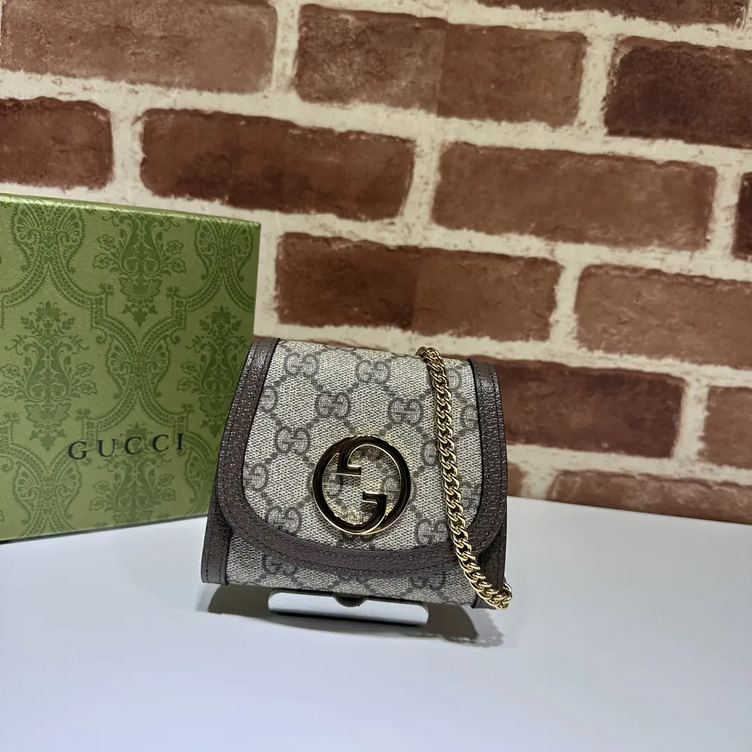 Gucci Monogram Chain Wallet image 1
