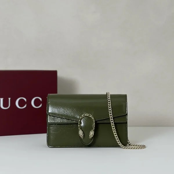 Gucci Dark Green Chain Crossbody Bag image 1