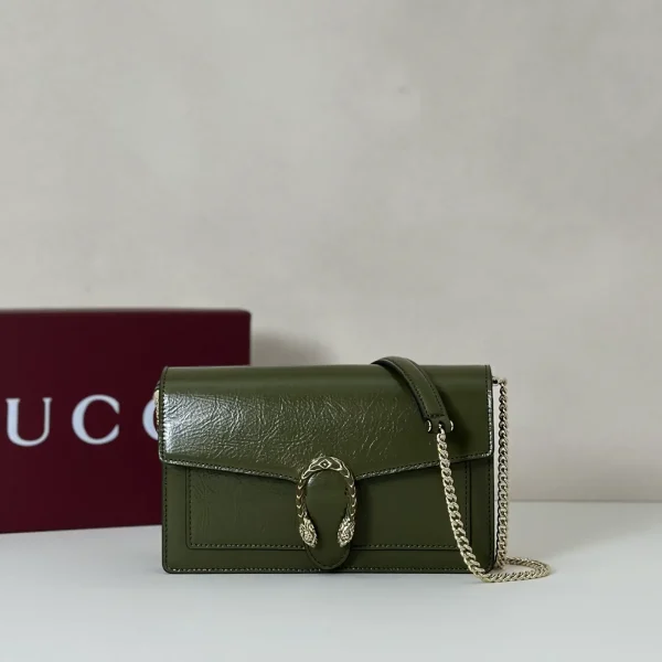 Gucci Dark Green Chain Crossbody Bag image 1
