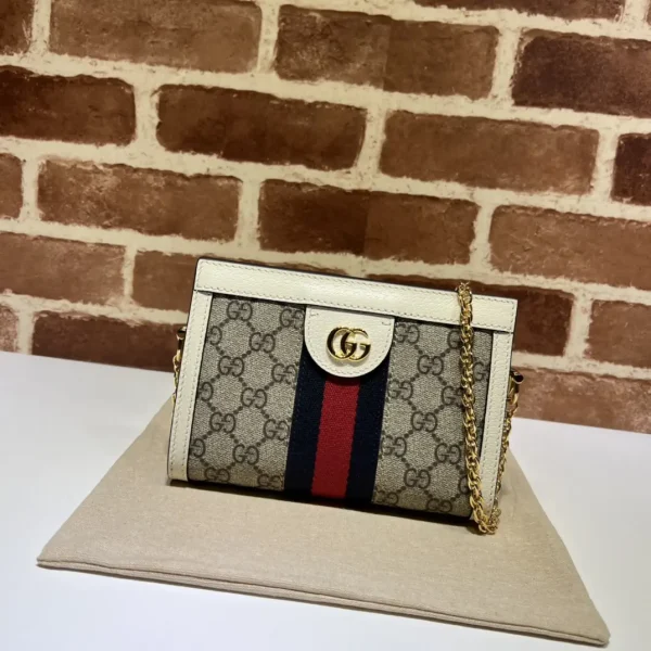 Gucci Monogram Web Stripe Chain Crossbody Bag image 1