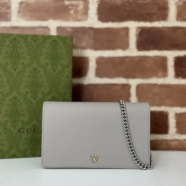 Gucci Light Gray Chain Crossbody Bag image 1