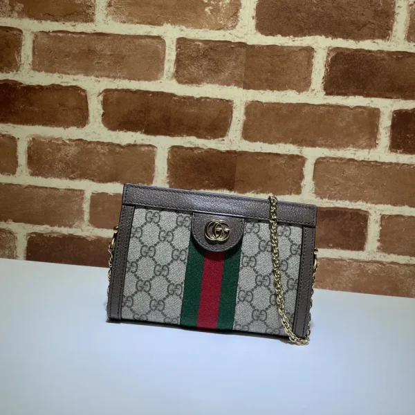 Gucci Monogram Web Stripe Chain Crossbody Bag image 1