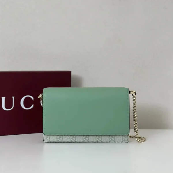 Gucci Sage Green Chain Crossbody Bag image 1