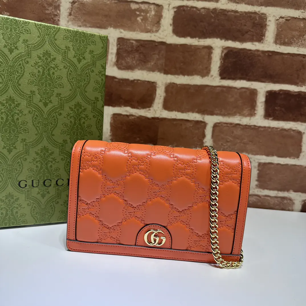 Gucci GG Monogram Quilted Chain Crossbody Bag image 1
