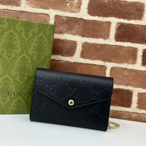 Gucci Embossed GG Chain Wallet image 1
