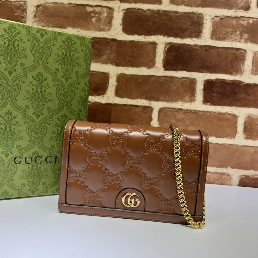 Gucci GG Monogram Chain Shoulder Bag image 1