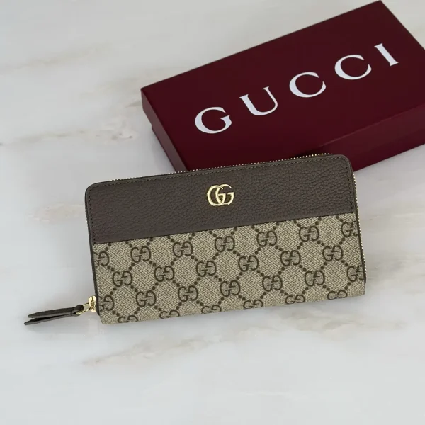 Gucci Monogram Zip Around Wallet image 1