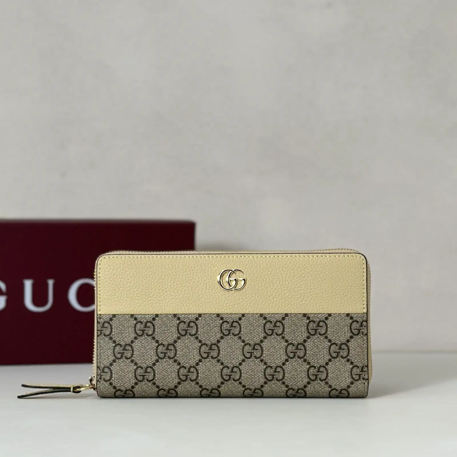 Gucci Monogram Zip Around Wallet image 1